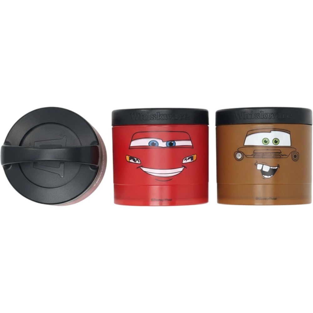 Whiskware Disney Pixar Cars Stackable Snack Containers Lightning McQueen Mater